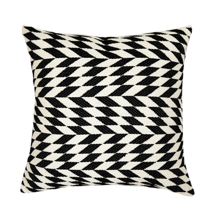 Made to order: Almolonga Diamond Pillow - Black and Natural White