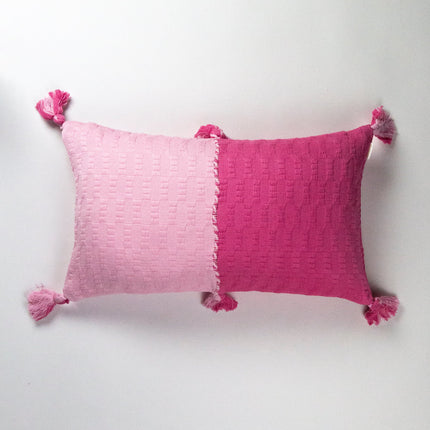 Antigua Pillow - Pink / Periwinkle Colorblocked