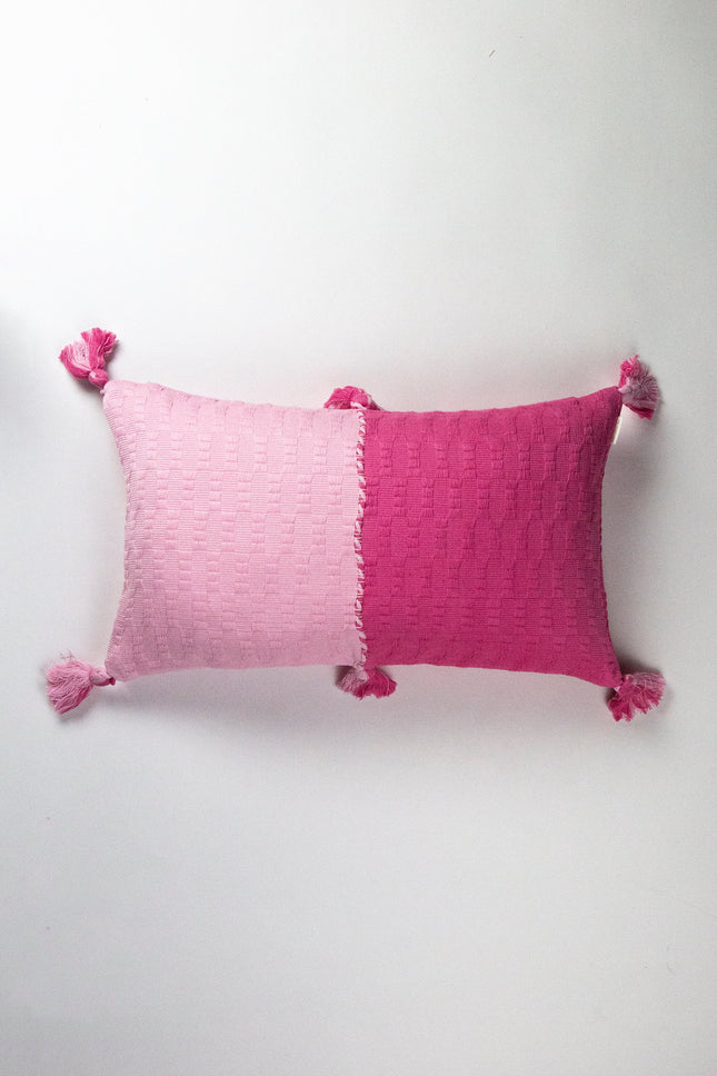 Antigua Pillow - Pink / Periwinkle Colorblocked