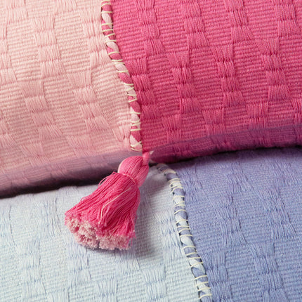 Antigua Pillow - Pink / Periwinkle Colorblocked