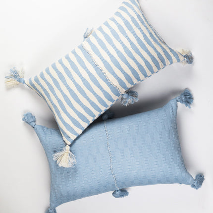Antigua Pillow - Baby Blue