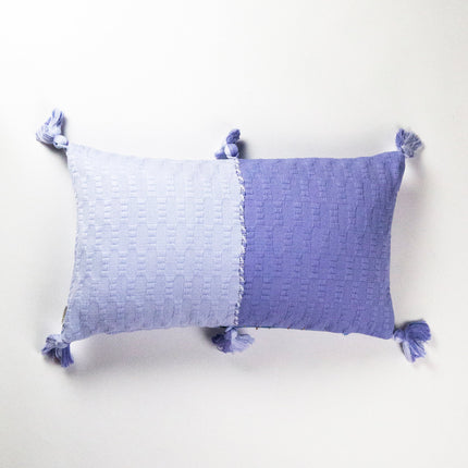 Antigua Pillow - Pink / Periwinkle Colorblocked