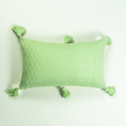 Antigua Pillow - Light Pistachio Solid