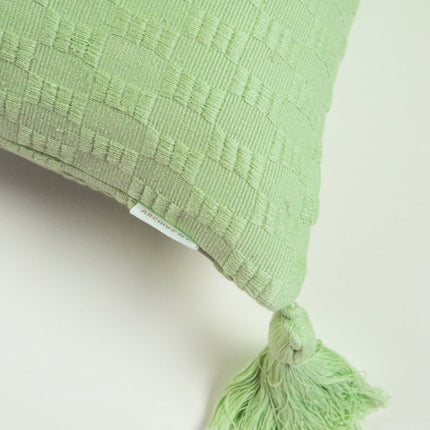 Antigua Pillow - Light Pistachio Solid