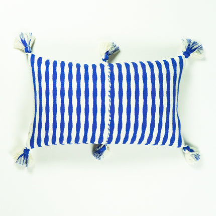 Antigua Pillow - Medium Blue / Fuchsia