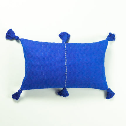 Antigua Pillow - Medium Blue / Fuchsia