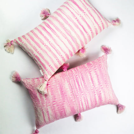Antigua Pillow- Naturally Dyed Faded Pink