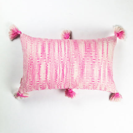 Antigua Pillow- Naturally Dyed Faded Pink
