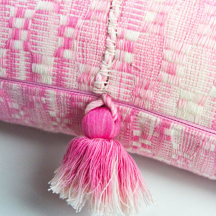 Antigua Pillow- Naturally Dyed Faded Pink