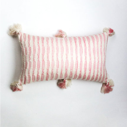 Antigua Pillow- Naturally Dyed Faded Pink