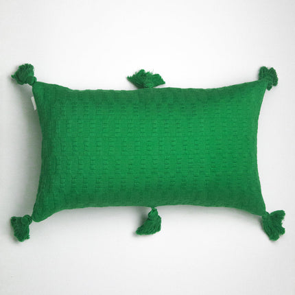 Antigua Pillow - Grass Green Stripe