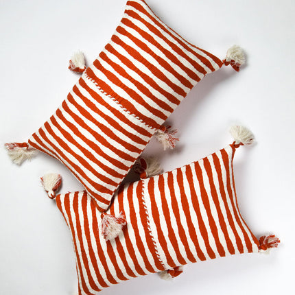 Antigua Pillow - Tomato Red