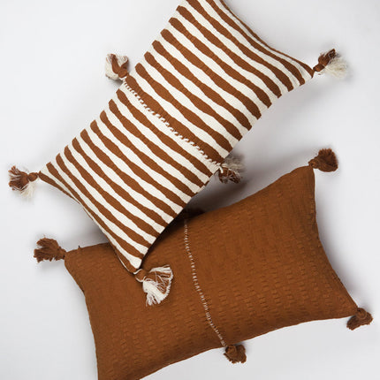 Antigua Pillow - Umber Brown