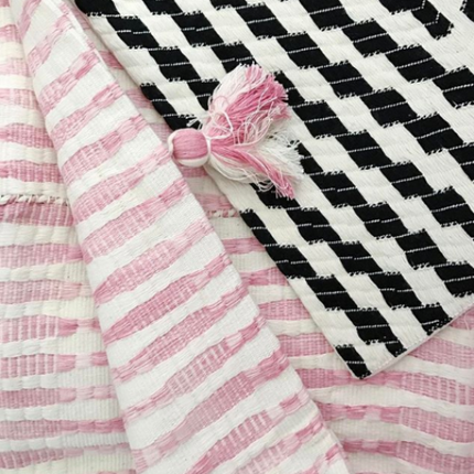Antigua Pillow- Naturally Dyed Faded Pink