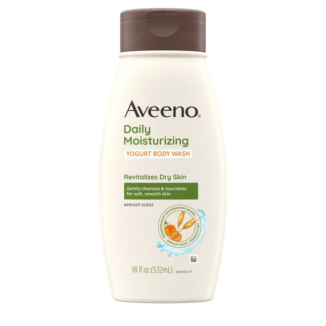 Aveeno Daily Moisturizing Yogurt Body Wash with Apricot scent 18 fl. Oz