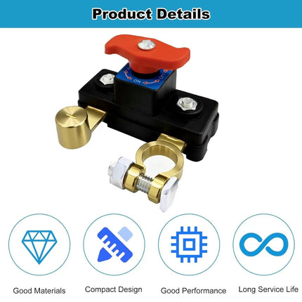PowerSafe Battery Cut Switch | Vehicle Battery Disconnect for Cars, Boats & RVs