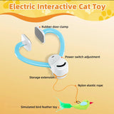 FlyChase Interactive Cat Toy | Automatic Feather Wand & Butterfly Teaser for Cats