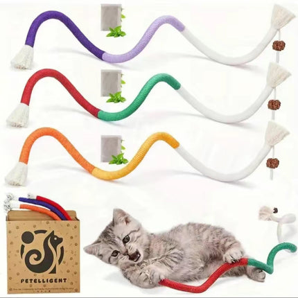 WhiskerPlay Chew Rope Toy Set | Durable Braided Rope Toys for Dogs — Teething & Interactive Play