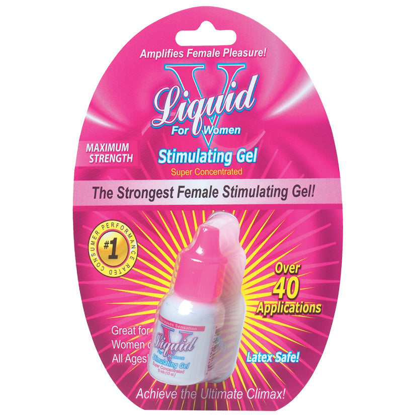 Liquid V for Women maximum strength stimulating gel for enhanced sensitivity and kadınlar için yoğun uyarıcı jel