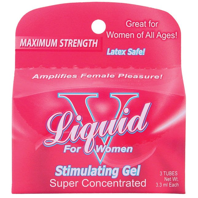 Liquid V For Women Stimulating Gel 0.33oz – 3 Pack