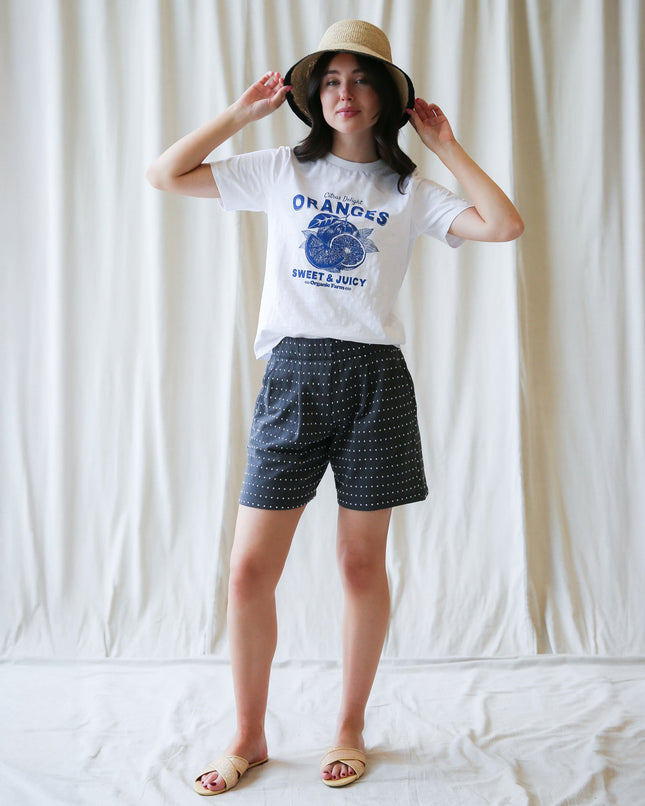 On Repeat Pleated Jacquard Shorts - Final Sale