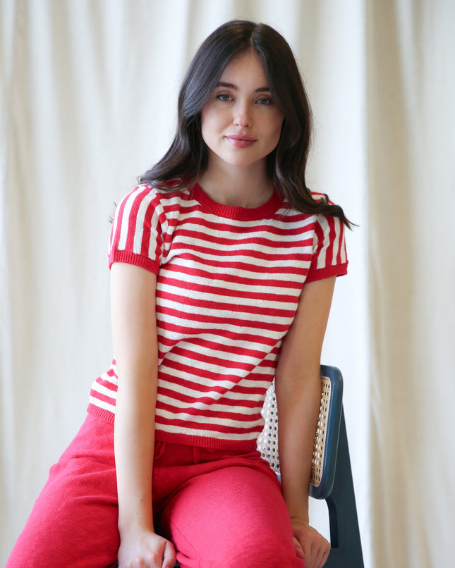 Round Trip Cotton Striped Crew