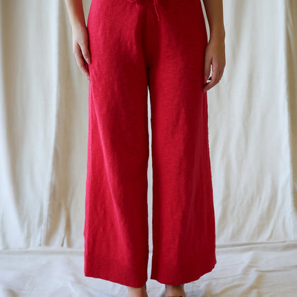 Round Trip Cotton Wide-Leg Pants