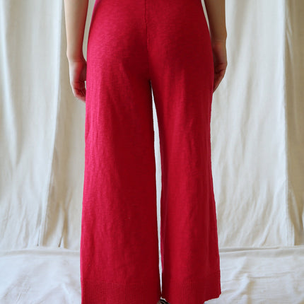 Round Trip Cotton Wide-Leg Pants