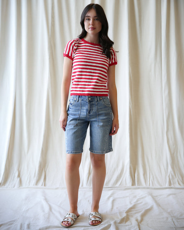 Round Trip Cotton Striped Crew