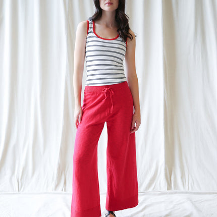 Round Trip Cotton Wide-Leg Pants