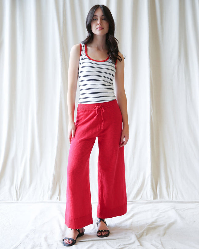 Round Trip Cotton Wide-Leg Pants