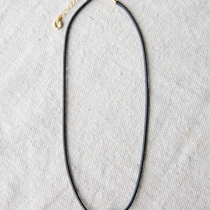Glass Pearl Cord Necklace