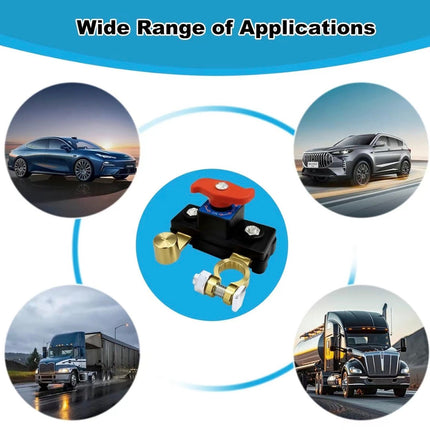 PowerSafe Battery Cut Switch | Vehicle Battery Disconnect for Cars, Boats & RVs