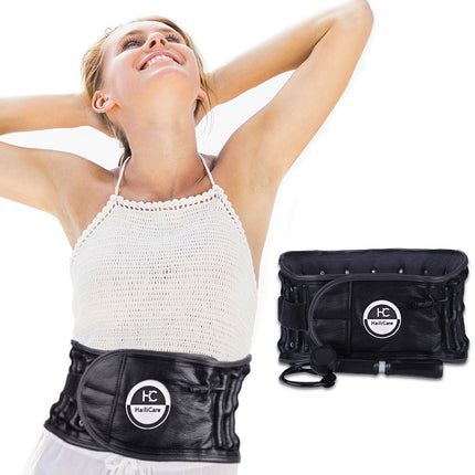 HailiCare Inflatable Lumbar Traction Belt | Hot Moxibustion & Magnetic Therapy Waist Support
