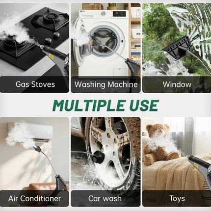 TurboSteam Portable Cleaner | 6-Level Adjustable Handheld High-Temperature Steamer