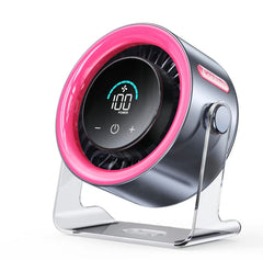 TurboCool Desk Fan | 100-Speed Rechargeable Fan with Digital Display & 4000mAh Battery