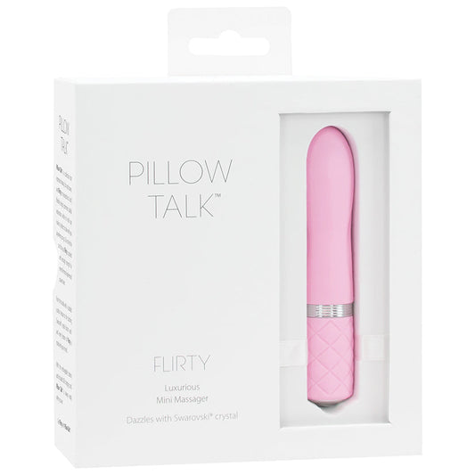 Pillow Talk Flirty Mini Massager-Pink 4.25"