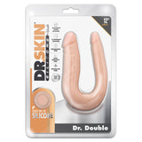 Dr. Skin Silicone Dr. Double Dong-Vanilla 12"