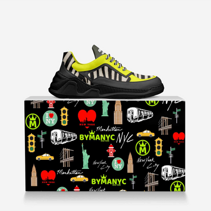BYMANYC ® NYC Flatiron Iconic: Architecturally Elegant Vegan Sneakers