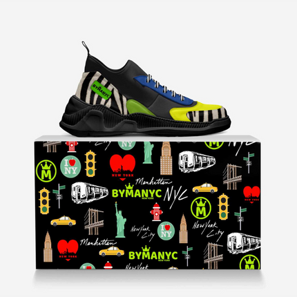 BYMANYC ® NYC NoHo Essence: Avant-Garde Vegan Sneakers with Artistic Soul