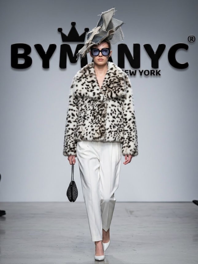 Snow-Leopard Faux-Fur Short Jacket