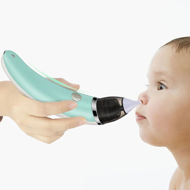 Electric Baby Nasal Aspirator | Safe Hygienic Nose Cleaner with 2 Tip Sizes for Infants