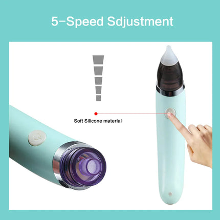 Electric Baby Nasal Aspirator | Safe Hygienic Nose Cleaner with 2 Tip Sizes for Infants
