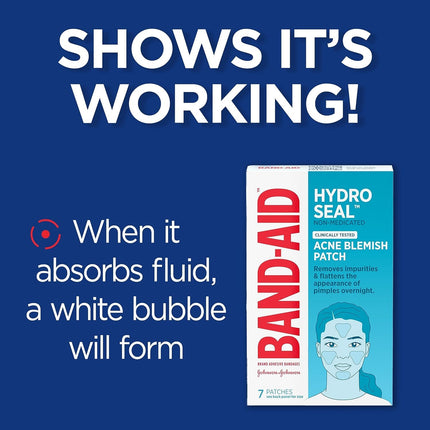 Band-Aid Hydro Seal Acne Patches – Absorbs Fluids & Heals