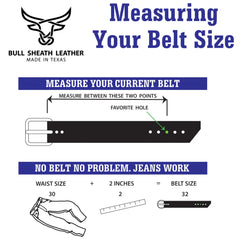 Men's Leather Belt - Saddle Tan