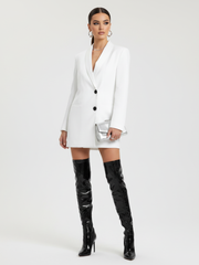Black And White Women's Suit Jacket, Wall Street, BYMANYC New York.