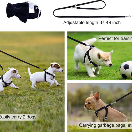 No Pull Puppy Harness, Leash & Collar Set — Soft, Escape-Proof, Adjustable