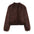 Brown Stand-Up Collar Jacket For Women, Gramercy, BYMANYC New York.
