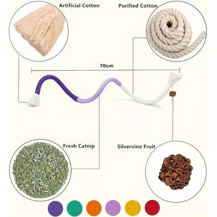WhiskerPlay Chew Rope Toy Set | Durable Braided Rope Toys for Dogs — Teething & Interactive Play