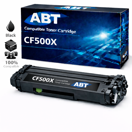 Compatible CF500X High Yield Black Toner Cartridge for HP Color LaserJet Pro M254 & MFP M280 Series